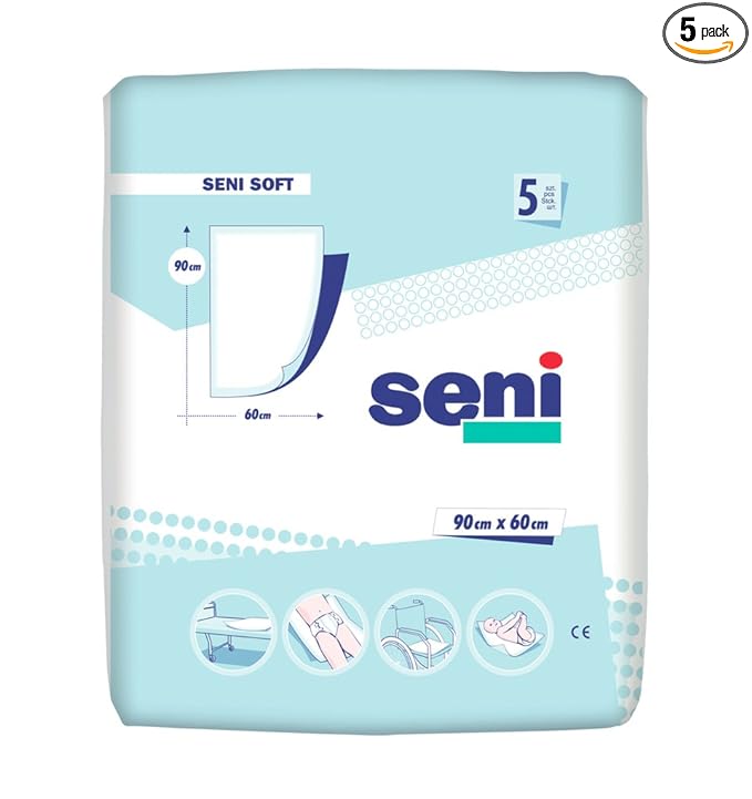 Seni Soft Bed Under Pads - 5 Pieces (90 x 60 cm)