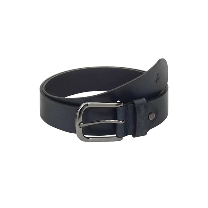Fastrack Buckle Closure Mens Leather Casual Belt (BLUE, FREE SIZE)