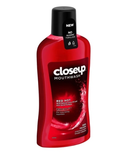 Closeup Red Hot Anti Germ Mouthwash, 250 ml