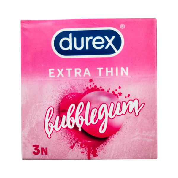 Durex Extra Thin Condoms - Bubblegum