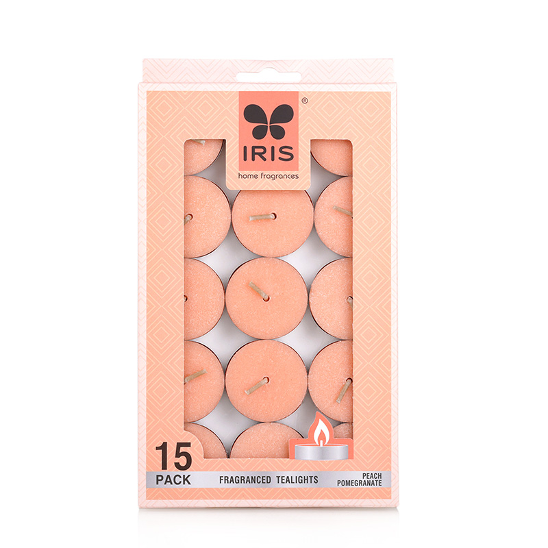 Cycle IRIS 15 Pack Fragranced Tealights – Peach Pomogranite 9gm