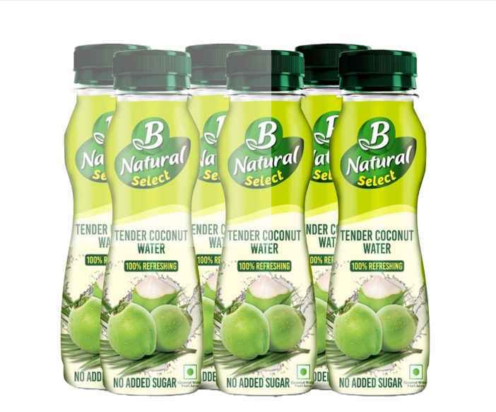 B Natural Select - Tender Coconut Water, 200ml X 6 bottles