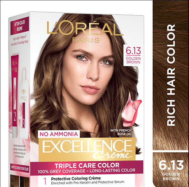 Loreal Excellence Crème Regular 6.13 Golden Brown (87.5g + 72ml)