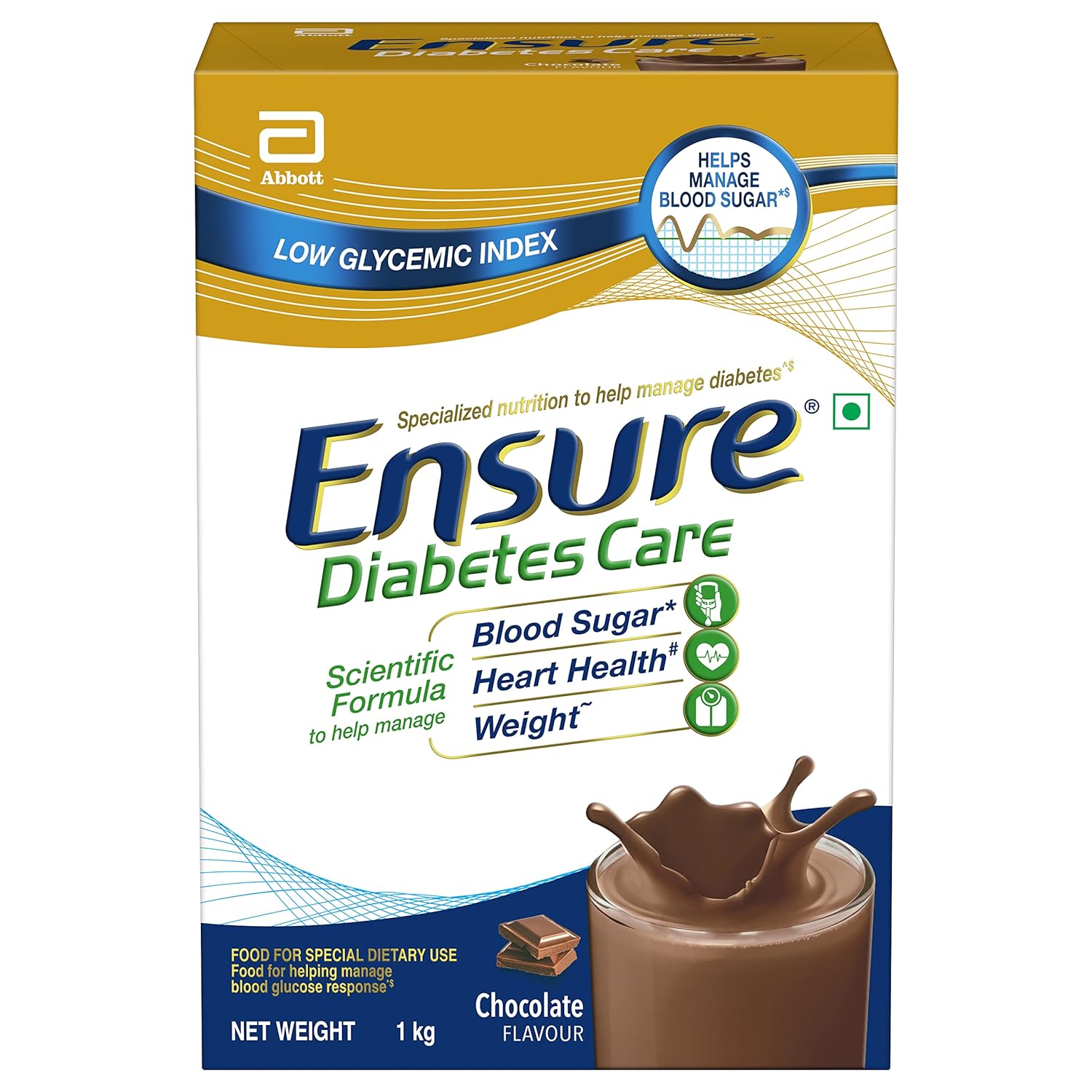 Ensure Diabetic chocolate 1kg BIB (2x500g) - J REFIL