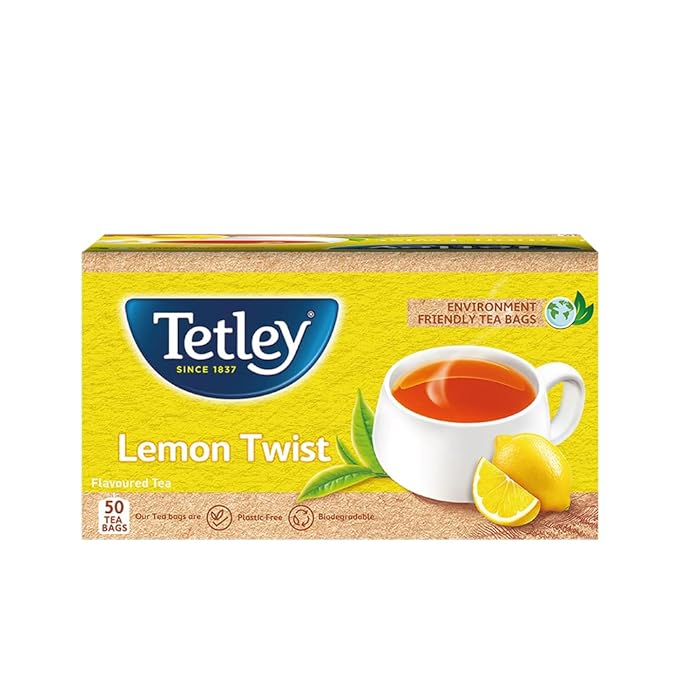 Tata Health Tea Tetley Leaf 50s Hard Lemon ,