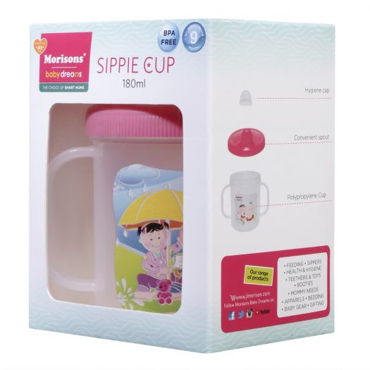 J L Morison Sippie Feeding Cup - Pink