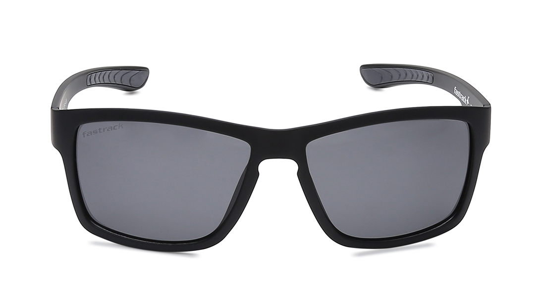 FASTRACK Black Square Men Sunglasses (P420BK3P|58)