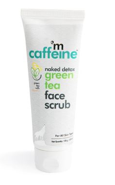 Green Tea Face Scrub with Vitamin C & Hyaluronic Acid - 100 gm