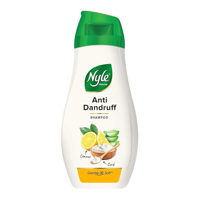 Nyle Naturals Anti Dandruff Shampoo|For Dandruff Free Hair |With Curd & Lemon