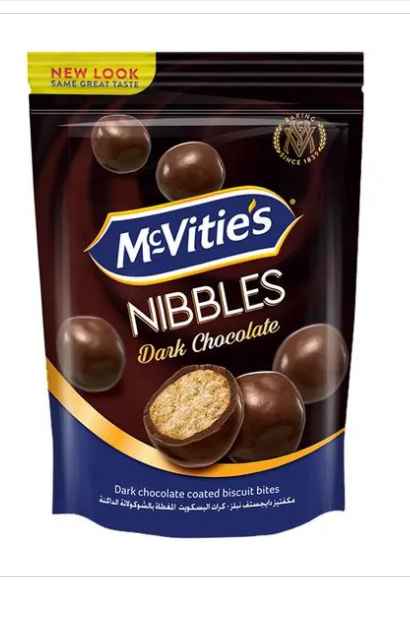 McVitie's McVitie's Nibbles Dark Chocolate Coated Biscuit Bites (56x110g) (Imp)