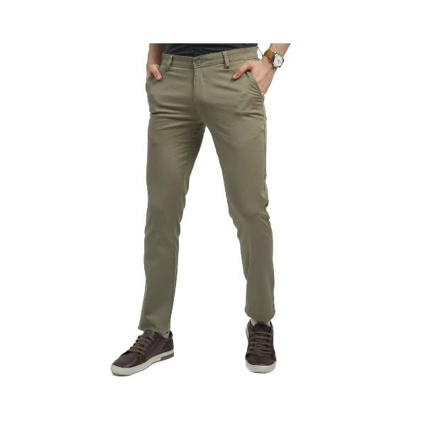 Classic Polo Men's Chiseled Fit Cotton Trousers | TBO2-29 C-OLV-CF-LY