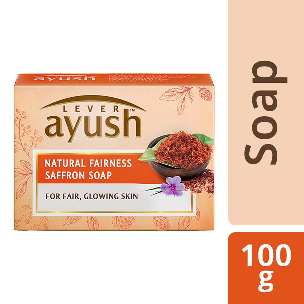 Ayush  Natural Fairness Saffron Soap 100g