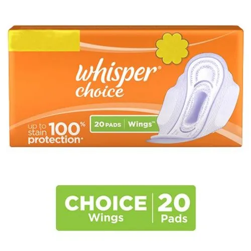Whisper Sanitary Pads - Choice Wings Regular 20 pcs