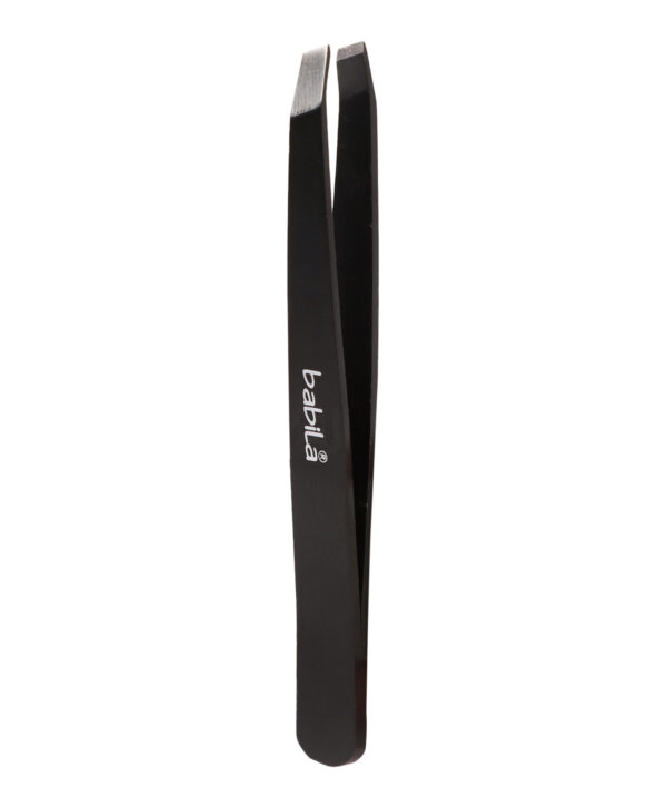 Babila Tweezer Slant Tip Silver TW-V07