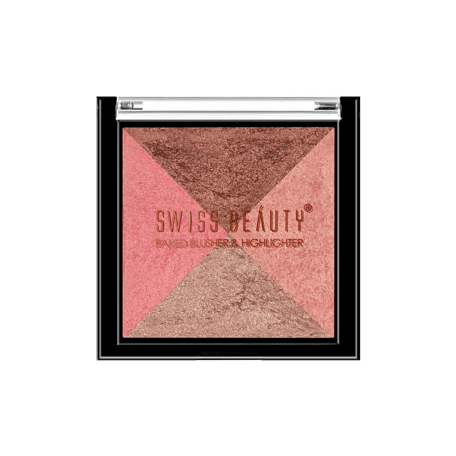 Swiss beauty 2-In 1- baked blusher and highlighter