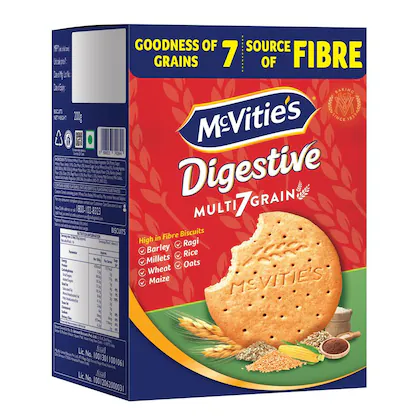 McVitie's Digestive Seven Grain (40x200g)(PP) (Rs.75)