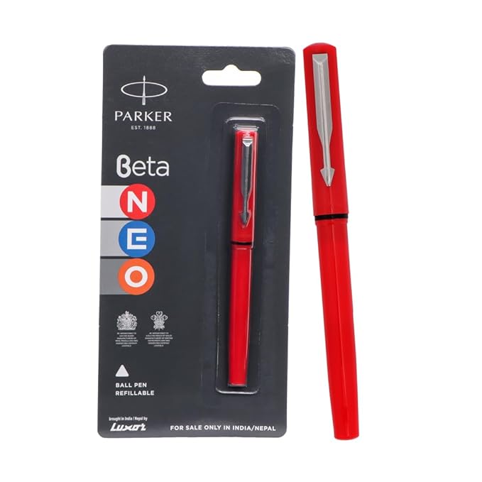 Parker Beta Neo CT | Ball Pen | Body Color - Red | Ink Color - Blue