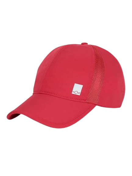 Polyester Solid Cap with Adjustable Back Closure and Stay Dry Technology - Bright Red