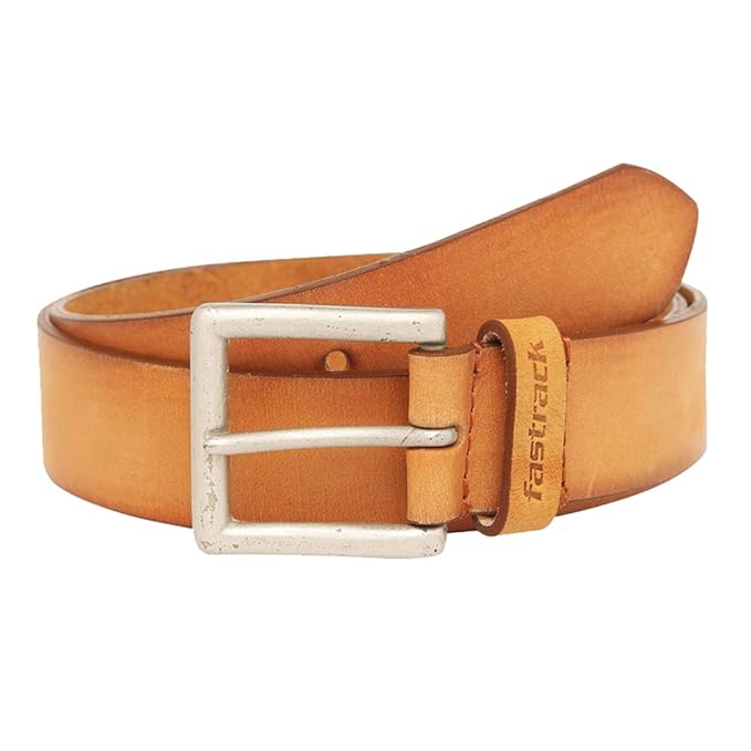 Fastrack Mens Leather Buckle Closure Casual Belt