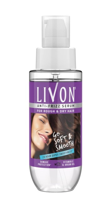 Livon Serum for Women & Men |For Dry & Rough Hair for 24 Hour Frizz-free Smoothness |With Argan Oil & Vitamin E |50 ml