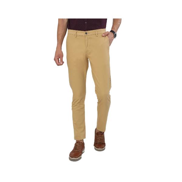 Classic Polo Men's Moderate Fit Cotton Trousers | TO2-52 C-KHA-MF-LY