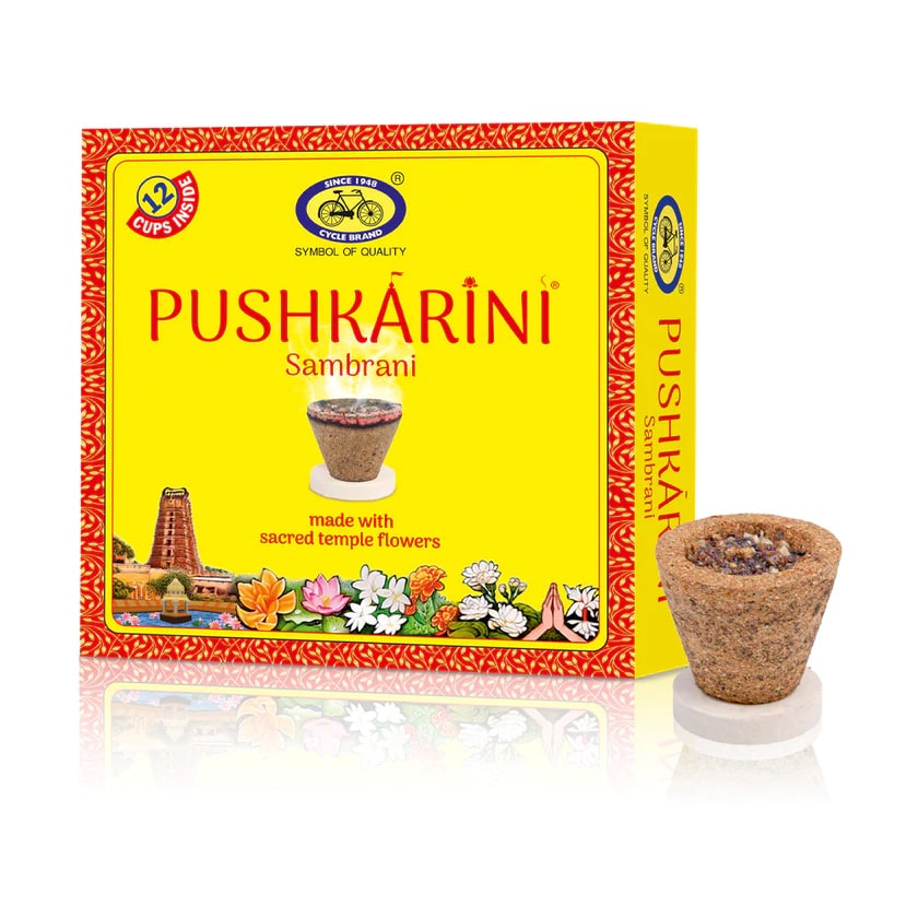 Cycle Pushkarini Cup Sambrani - Made from Sacred Temple Flowers