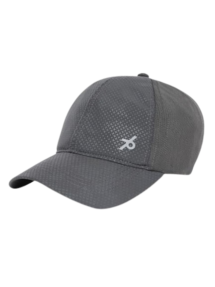 Polyester Printed Cap with Adjustable Back Closure and Stay Dry Technology - Graphite