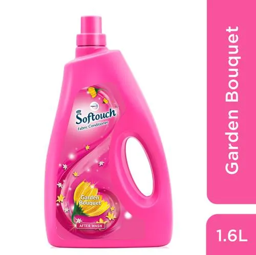 Softouch After Wash Fabric Conditioner - Garden Bouquet, Fresh Fragrance, 1.6 l