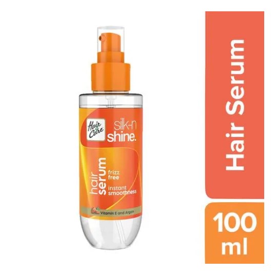 Hair & Care Silk-N Shine Hair Serum - For Silky Hair, Leave in Conditioner with Fruit Vitamins, Rich In Vitamin E, 100 ml