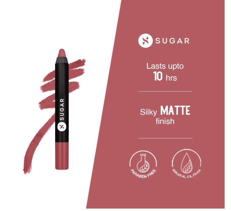 Sugar Matte As Hell Crayon Lipstick - 07 Viola