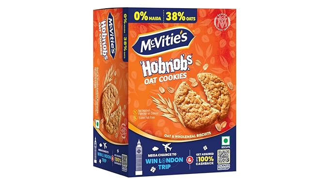 McVitie's Hobnobs Oat CookiesBig (40X153.85g)(PP)(Rs.65)