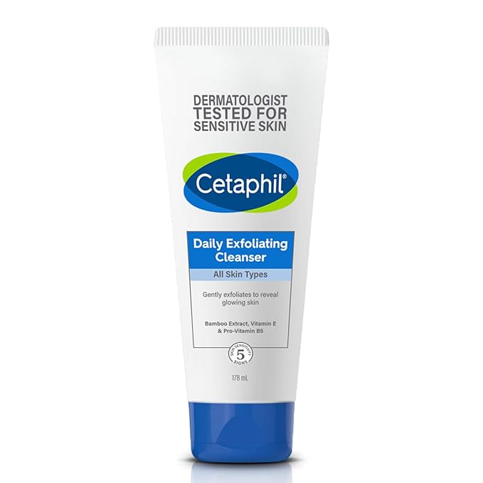 Cetaphil Face Wash Daily Exfoliating Cleanser For All Skin Types