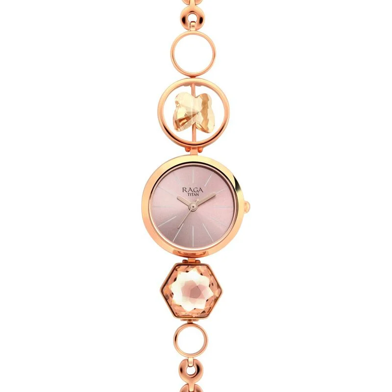 Raga Women's Grace Watch: Mother of Pearl Dial & Ornate Bracelet