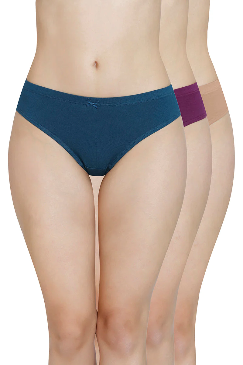Amante  Inner Elastic Waistband Bikini Panty (Pack of 3)-B046