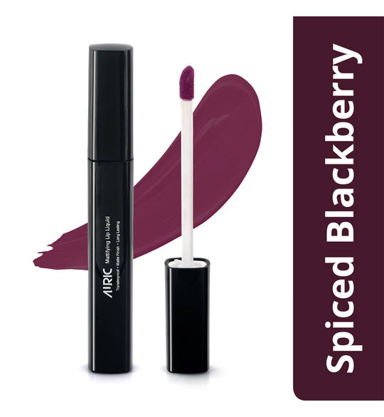 Auric Mattifying Lip Liquid, Spiced Blackberry - 4 ml