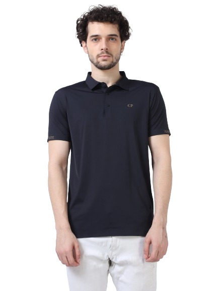 Classic Polo Men's Casual Solid Navy Blue Half Sleeve T-Shirt