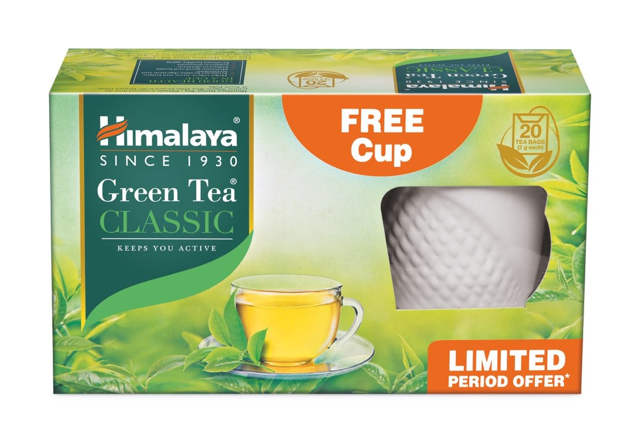 GREEN TEA CLASSIC 2G 20'S (FREE 1N CUP)