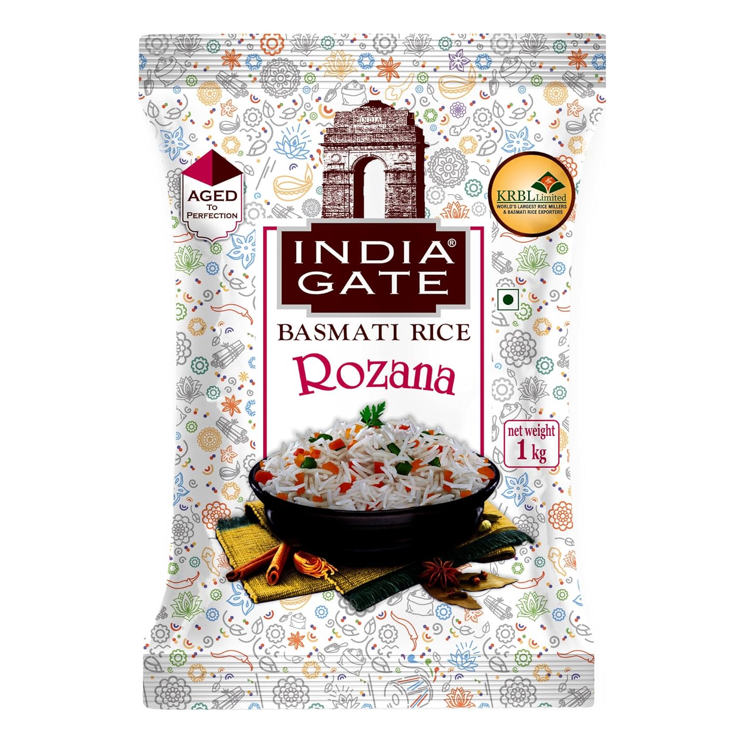 India Gate Basmati Rice Pouch, Feast Rozzana