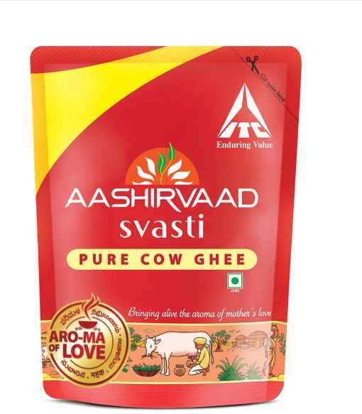 Aashirvaad Svasti Pure Cow Ghee 500ml Pouch