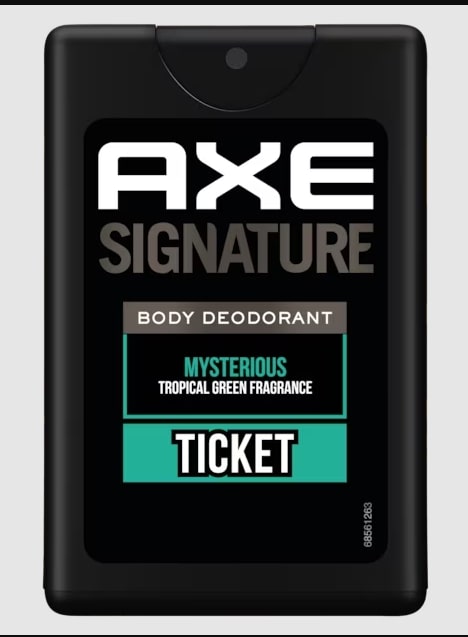 Axe Signature - Mini Ticket Mysterious Pocket Deodorant For Men, 10ml