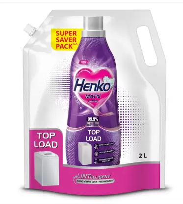 Henko Matic Liquid Detergent - Top Load 2L Refill Pouch