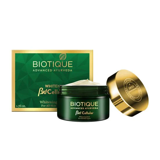 Biotique Bxl Cellular- Whitening Pack For All Skin Types 50gm