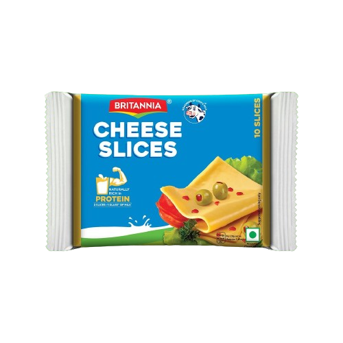 Britannia The Laughing Cow Processed Cheese Slice - Goodness Of Cows Milk, 200 g