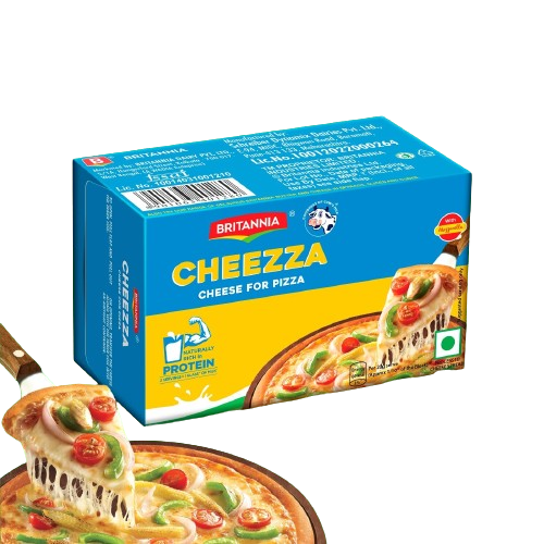Britannia The Laughing Cow Cheese for Pizza Block - Goodness Of Cows Milk, 200 g Carton