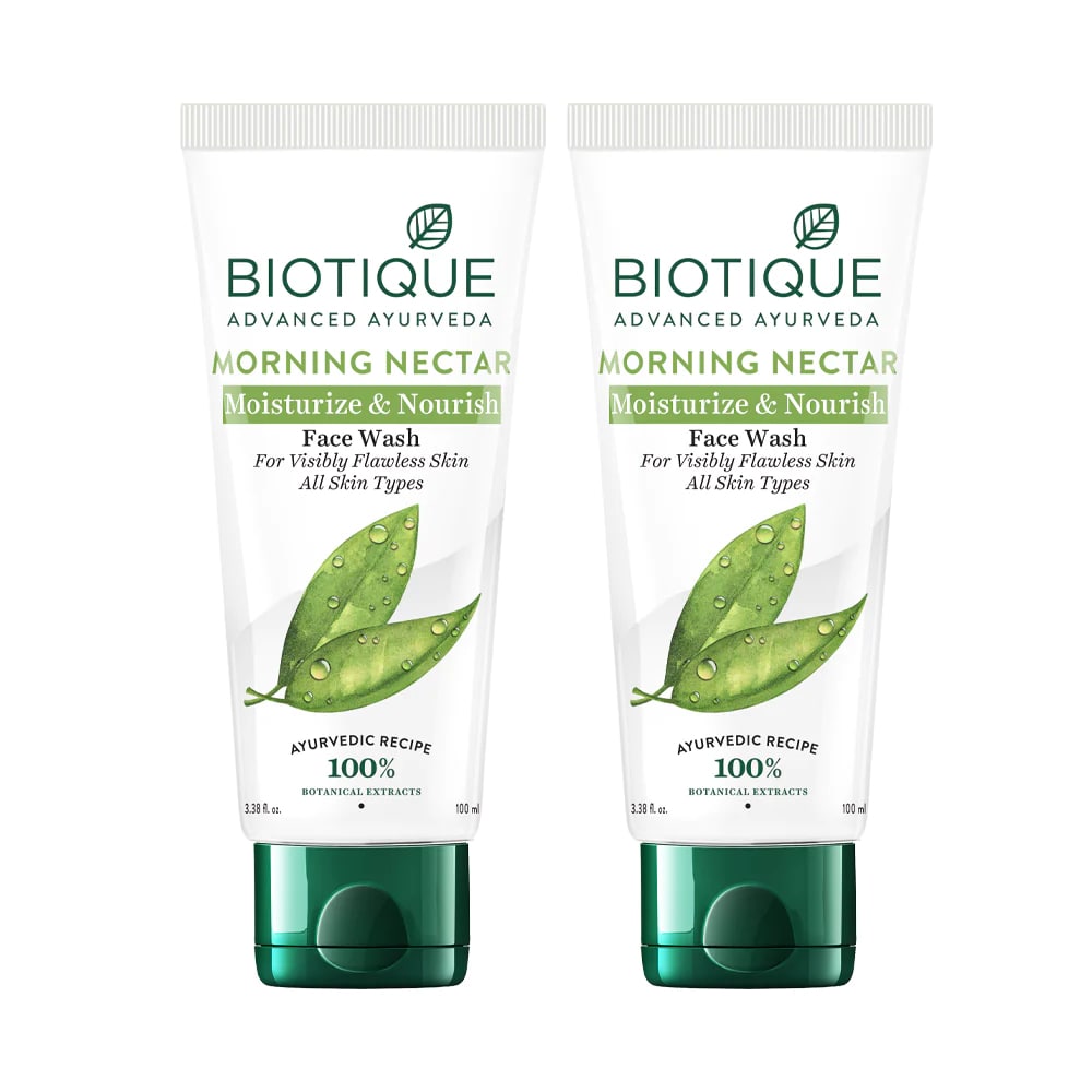 Biotique Pack Of 2- Morning Nectar Moisturising Face Wash