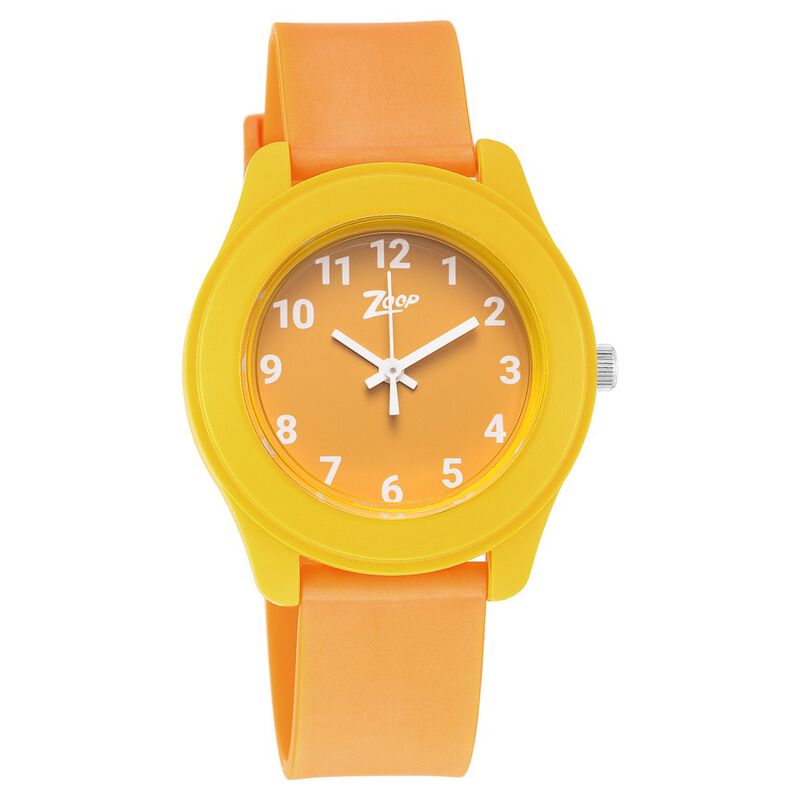 Zoop Basic Orange Dial Plastic Strap for Kids