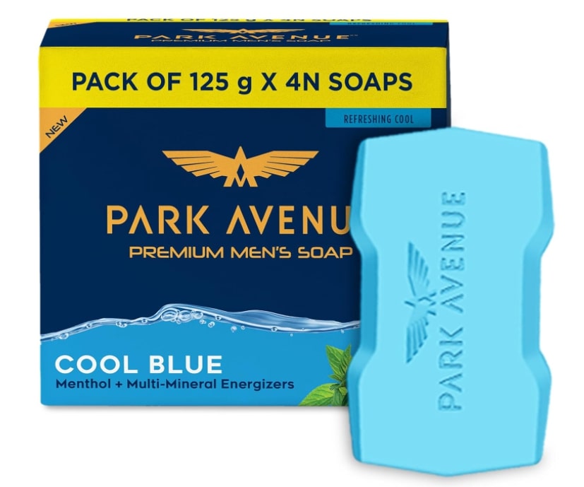 Park Avenue Cool Blue  Premium Men's Soap (125g Buy 3 Get 1 free)