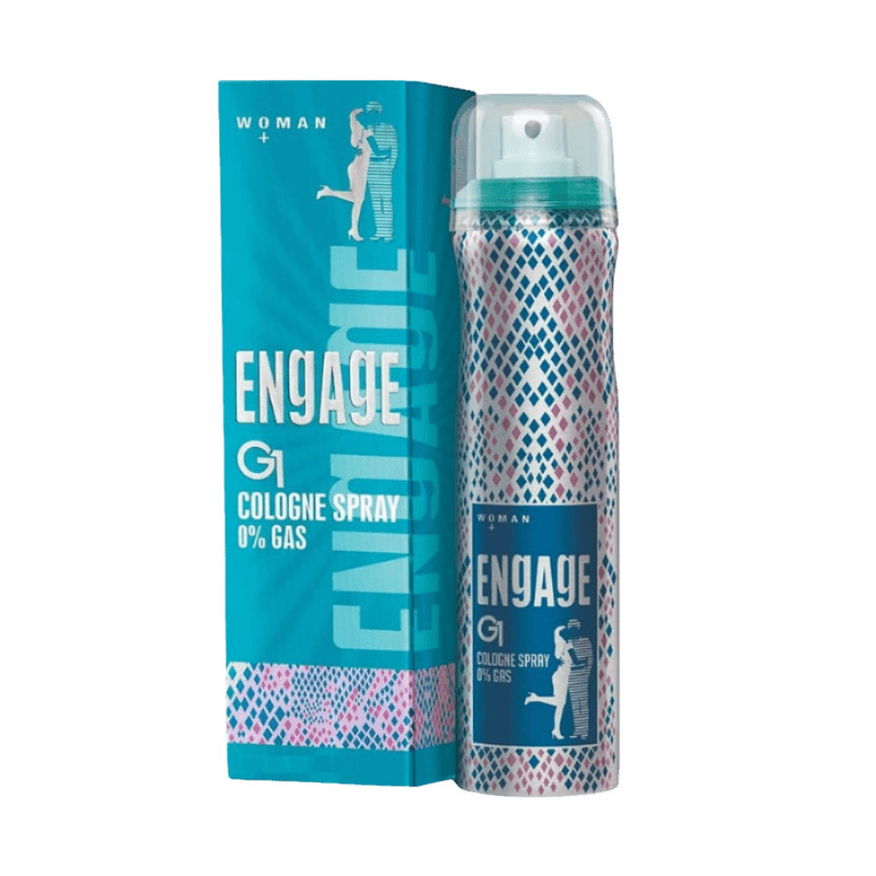 Engage G1 Cologne Spray- No Gas Perfume for Women, Floral and Sweet, Skin Friendly, 135ml