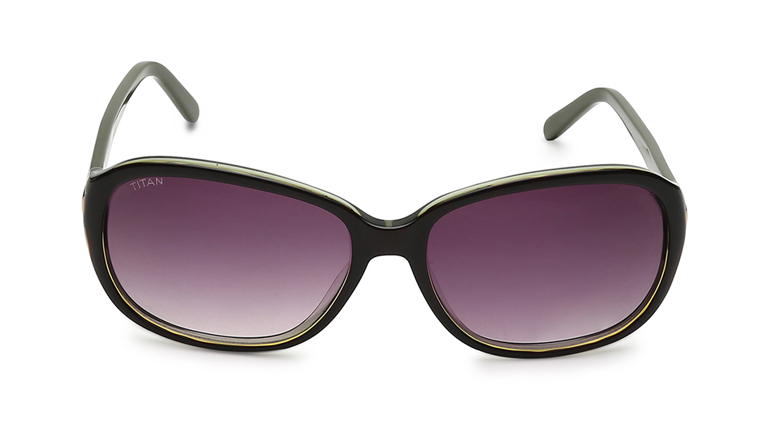 TITAN Purple Bug Eye Sunglasses for Women G200CTFLABV
