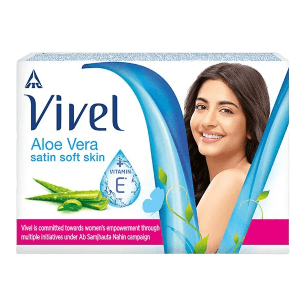 Vivel Aloe Vera Soap, Satin Soft Skin Vitamin E 100g